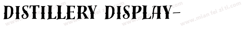 distillery display字体转换